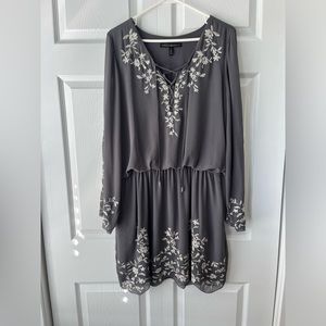 White House Black Market Gray Dress - size 12